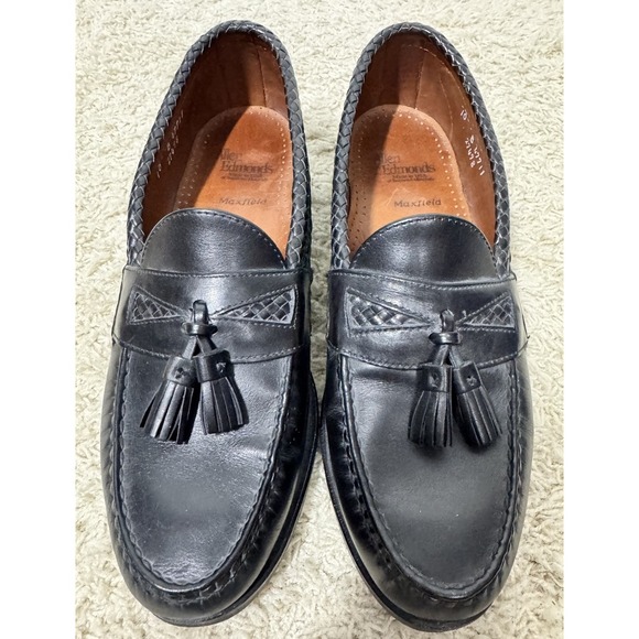 Allen‎ Edmonds Mens Maxfield Black Leather Tassle Loafers Shoes Size 10B Career main image 4